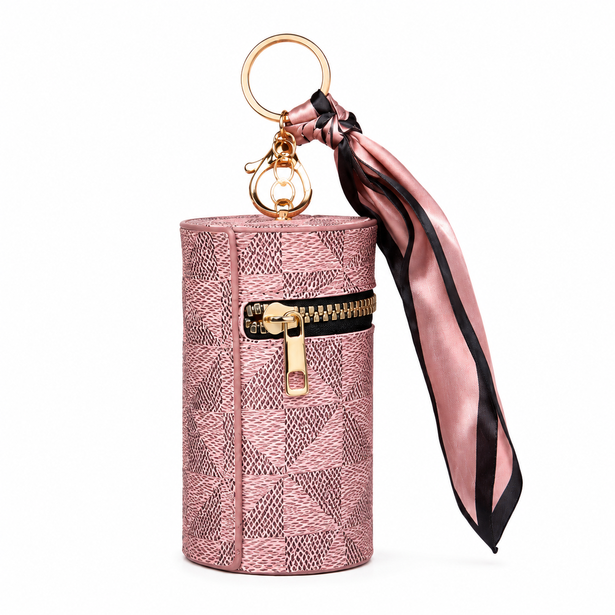 PO Mini Cylinder Keychain Pouch | Decorative Bag Charm