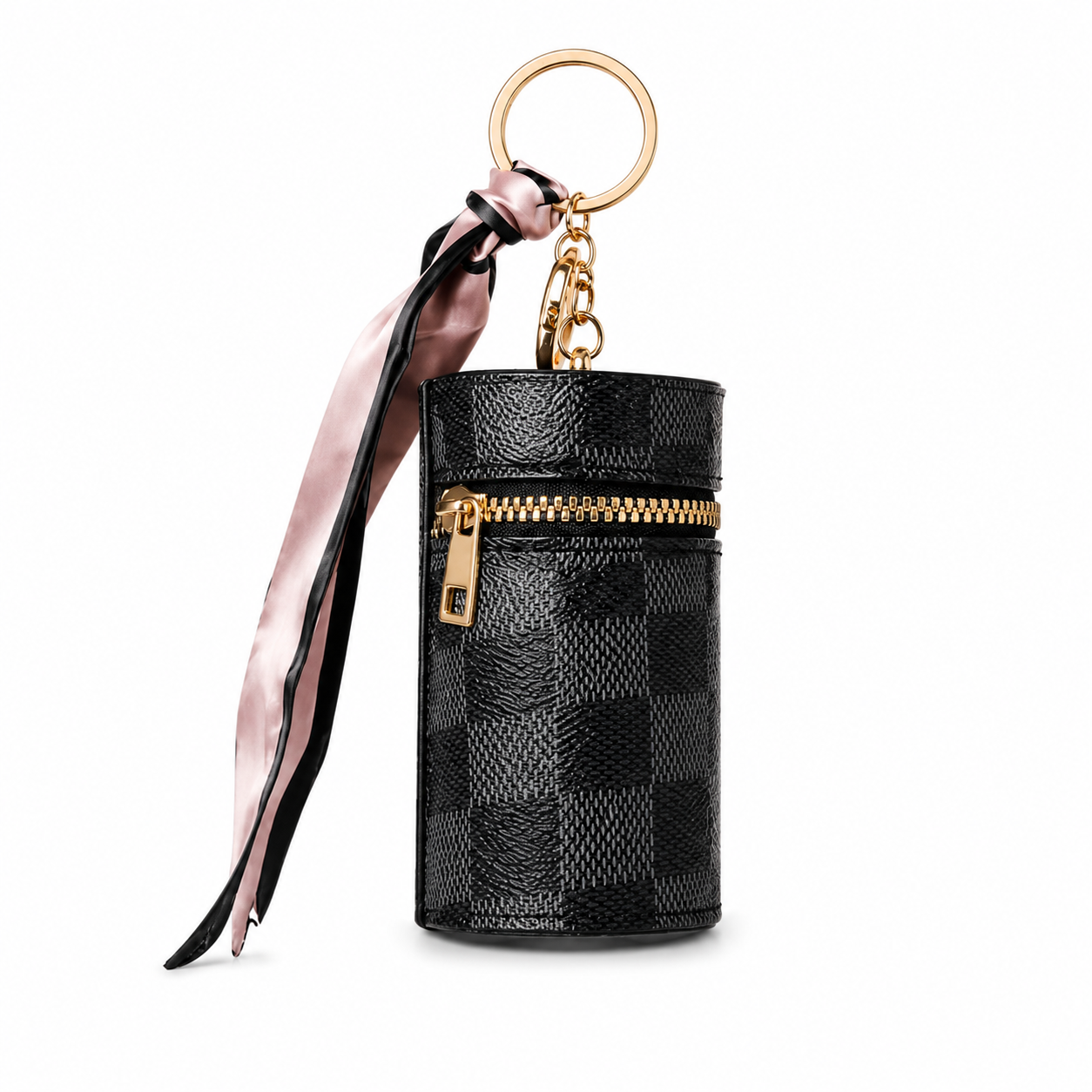 PO Mini Cylinder Keychain Pouch | Decorative Bag Charm