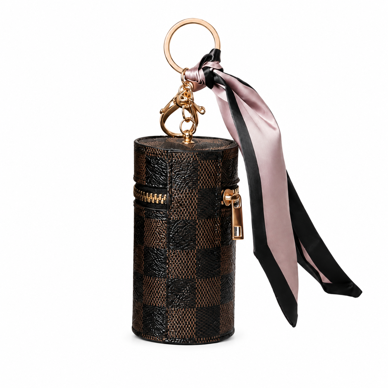 PO Mini Cylinder Keychain Pouch | Decorative Bag Charm
